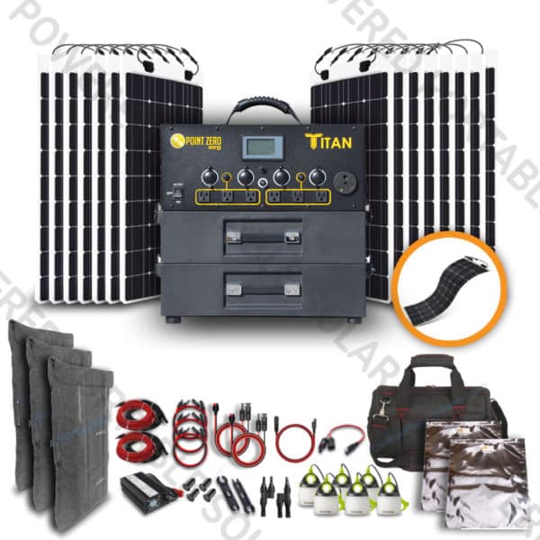 titan solar generator 1500w solar kit for rv