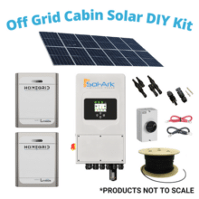 Small Off Grid Cabin DIY Solar Kit | Sol-Ark 5k-1P-N and Iron Ridge Ground Mount
